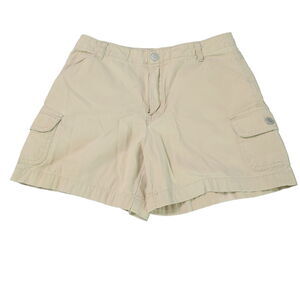 Gap Womens Shorts Khaki Size 14 100% Cotton Pockets Button Zip